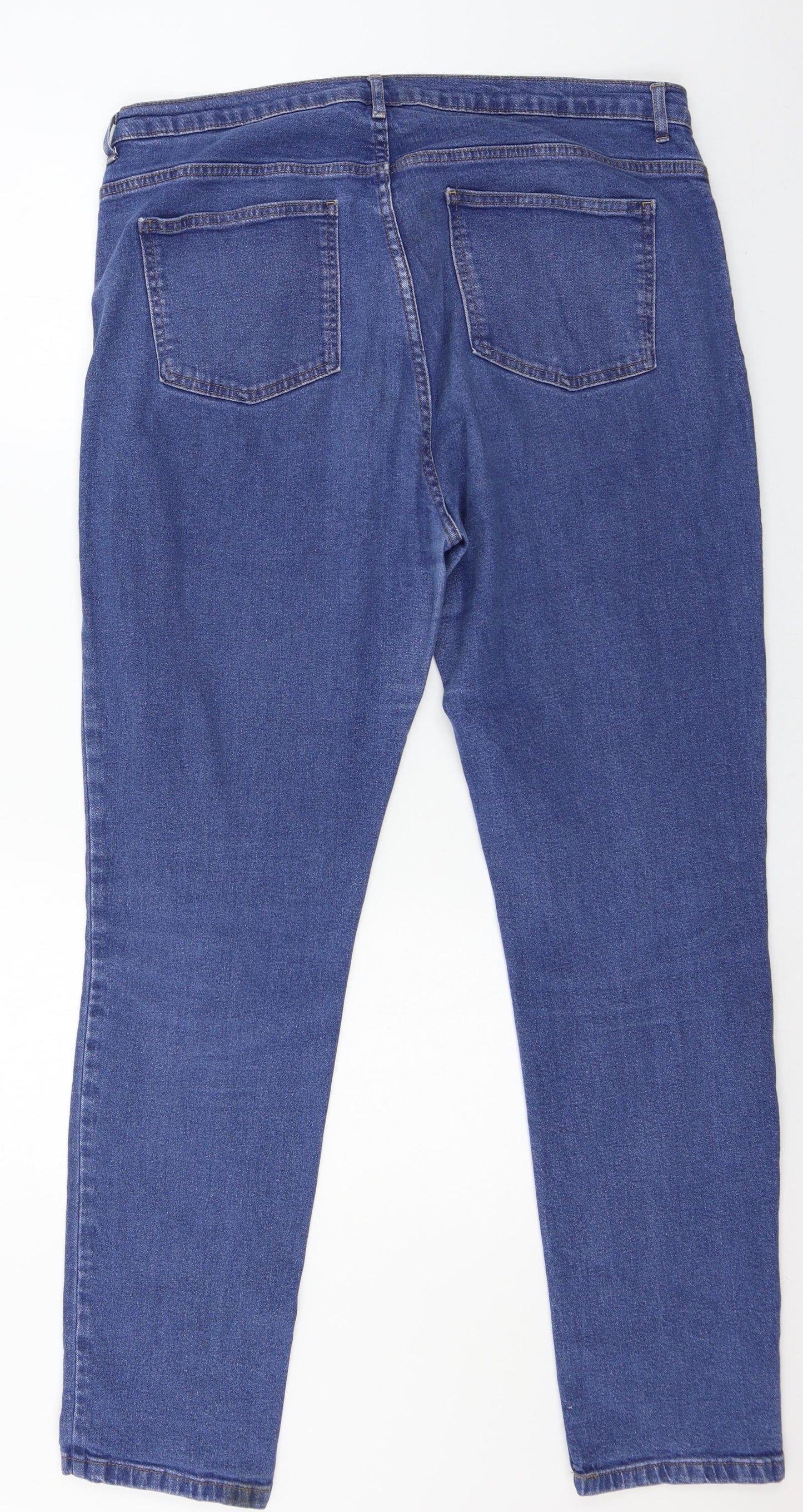 Marks and Spencer Womens Blue  Denim Skinny Jeans Size 18 L31 in