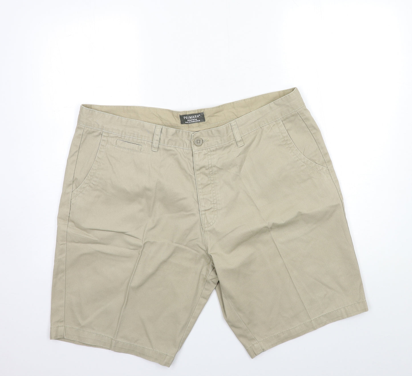 Primark Mens Beige   Chino Shorts Size 40 in