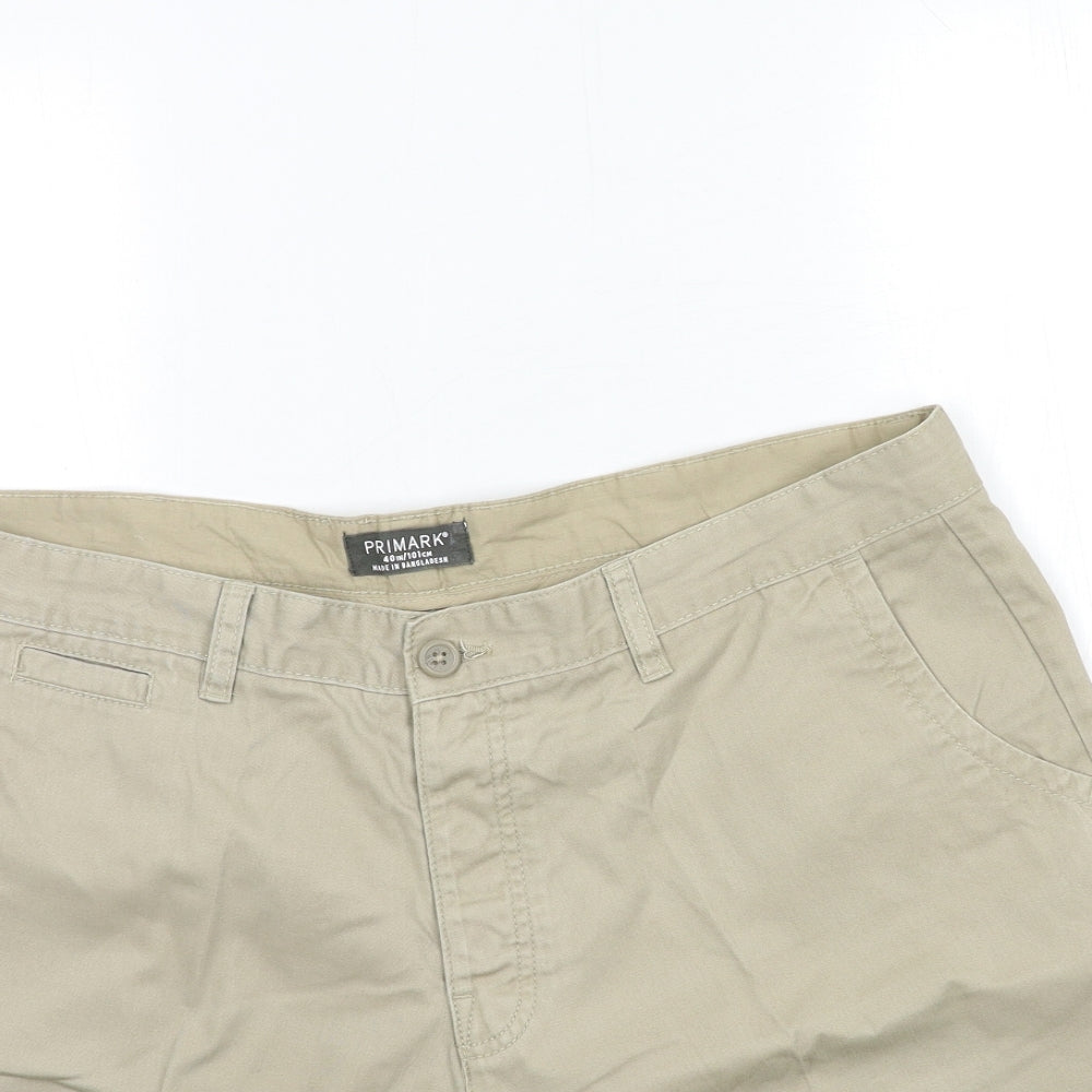 Primark Mens Beige   Chino Shorts Size 40 in