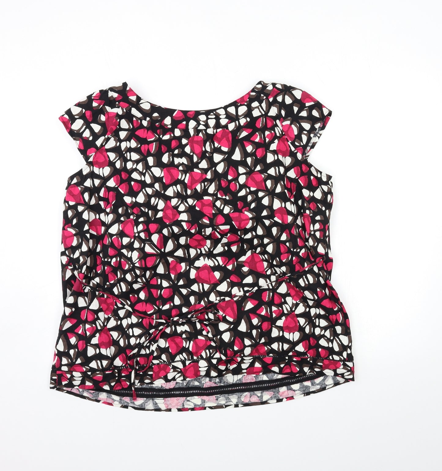 Marks and Spencer Womens Pink Floral  Basic T-Shirt Size 20