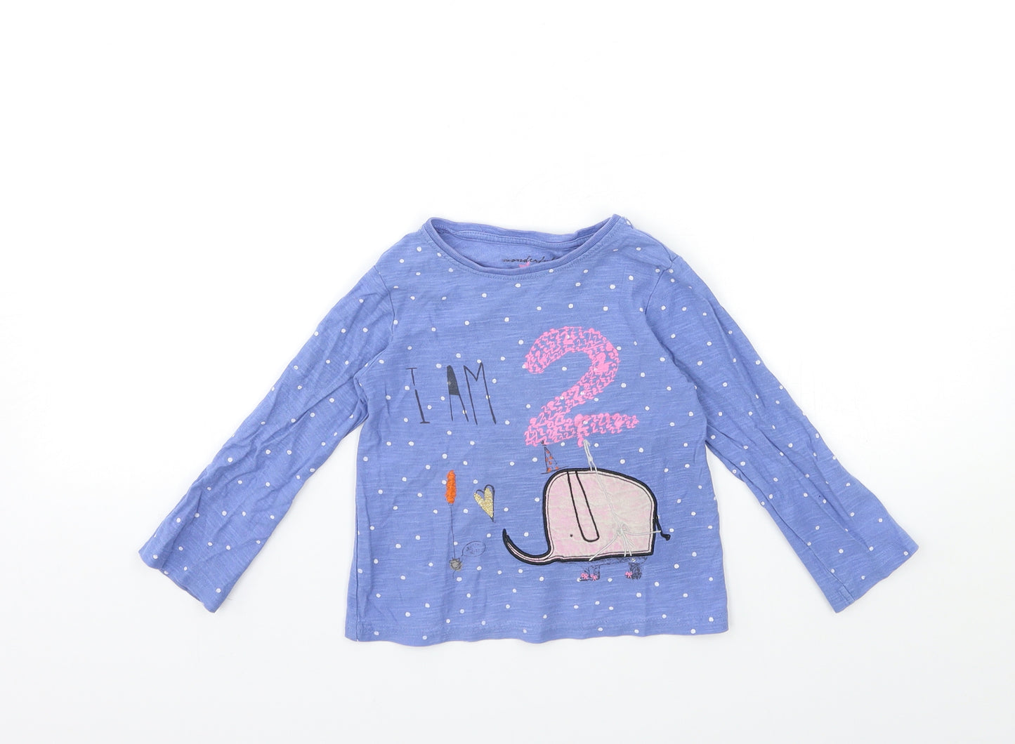 NEXT Baby Blue   Basic T-Shirt Size 18-24 Months  - I'M 2
