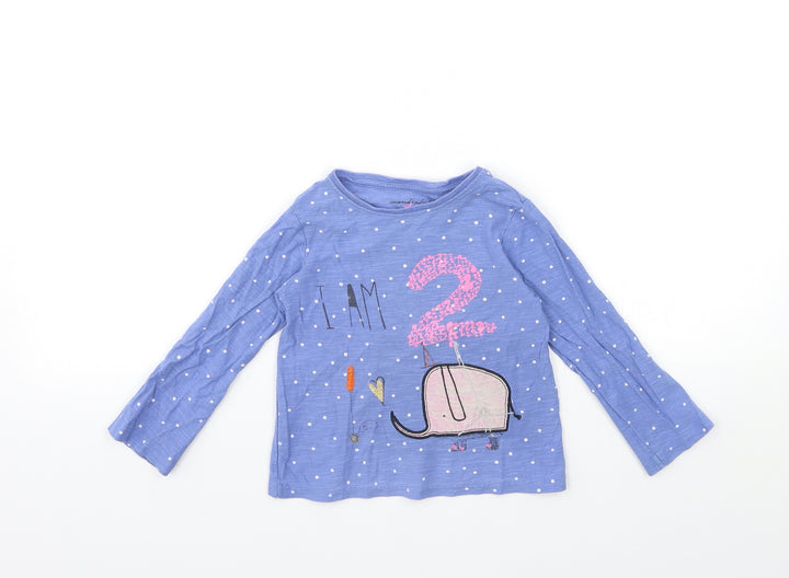 NEXT Baby Blue   Basic T-Shirt Size 18-24 Months  - I'M 2
