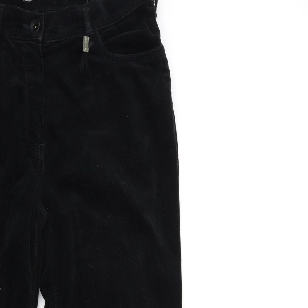 GARDEUR Womens Black  Velvet Trousers  Size 16 L30 in