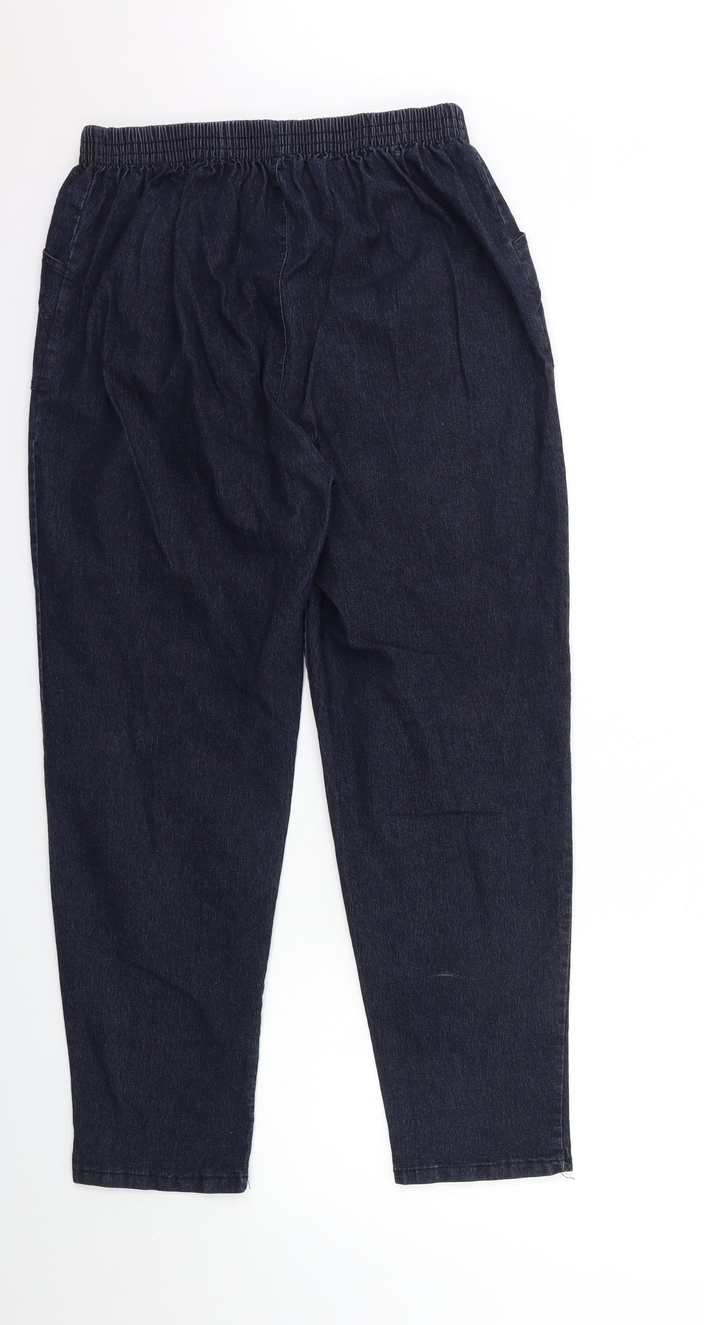 Preworn Womens Blue  Denim Straight Jeans Size 32 in L26 in