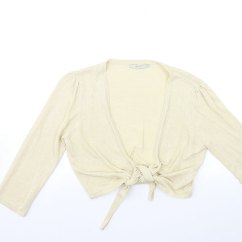 Per Una Womens Beige  Knit Cardigan Jumper Size 14
