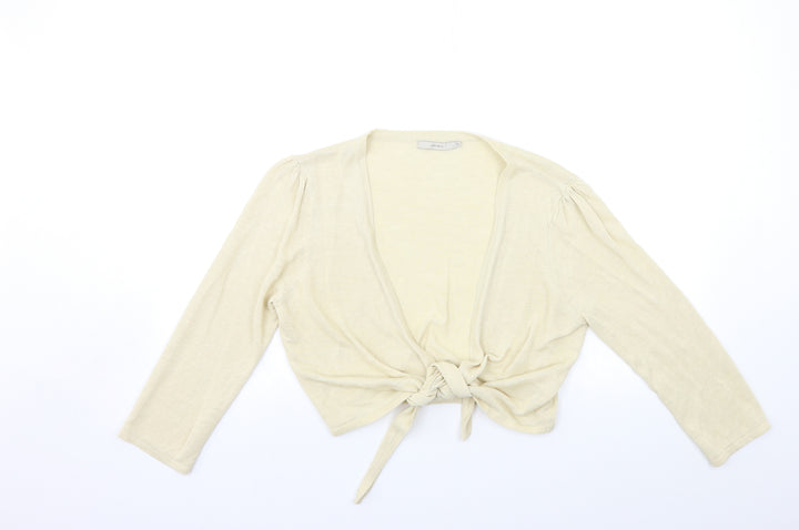 Per Una Womens Beige  Knit Cardigan Jumper Size 14