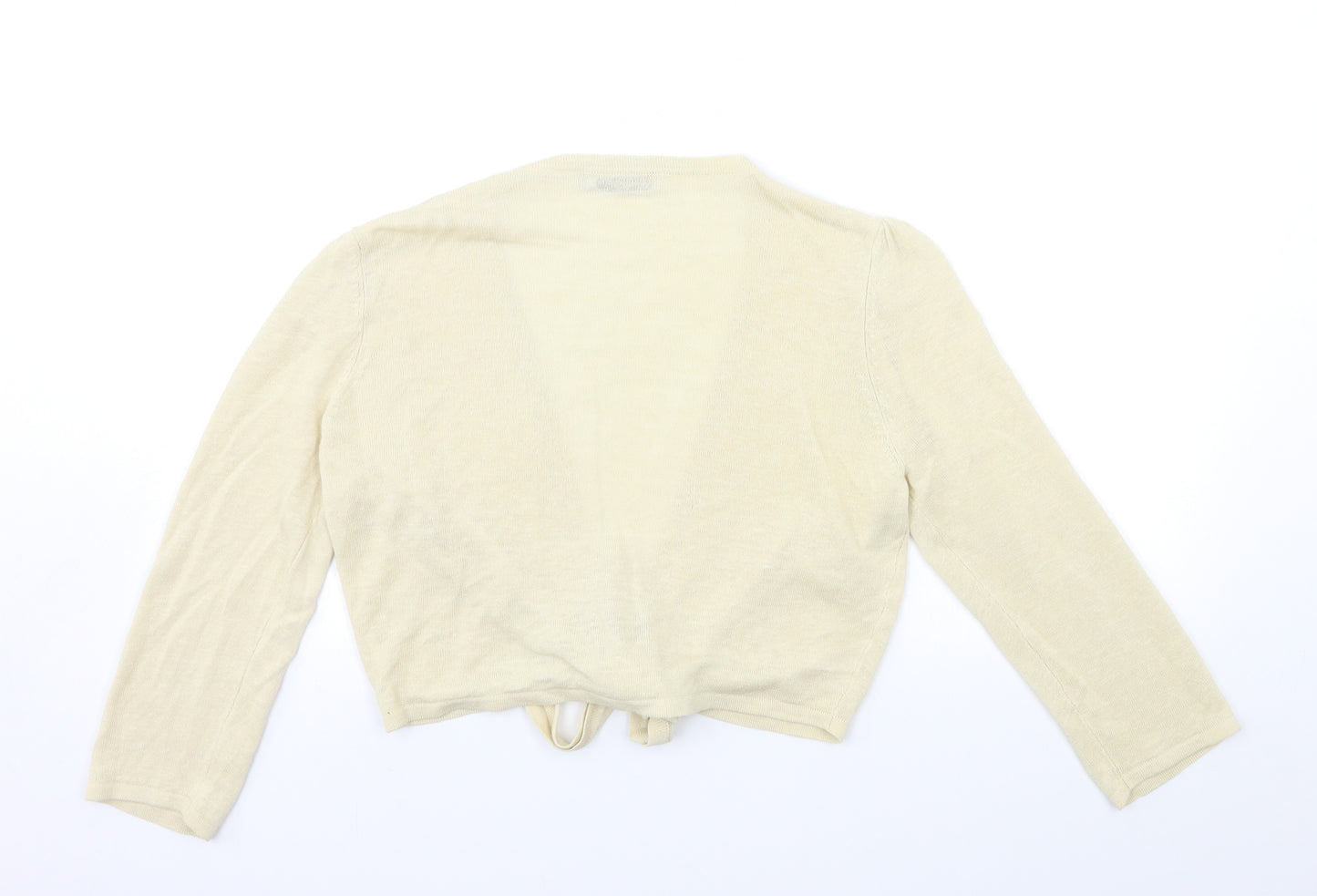 Per Una Womens Beige  Knit Cardigan Jumper Size 14