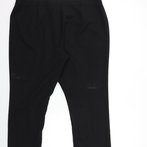 Preworn Womens Black   Trousers  Size 42 in L27 in