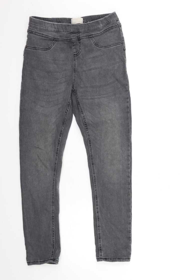 Preworn Womens Grey Denim Jegging Jeans Size 26 in L29 in