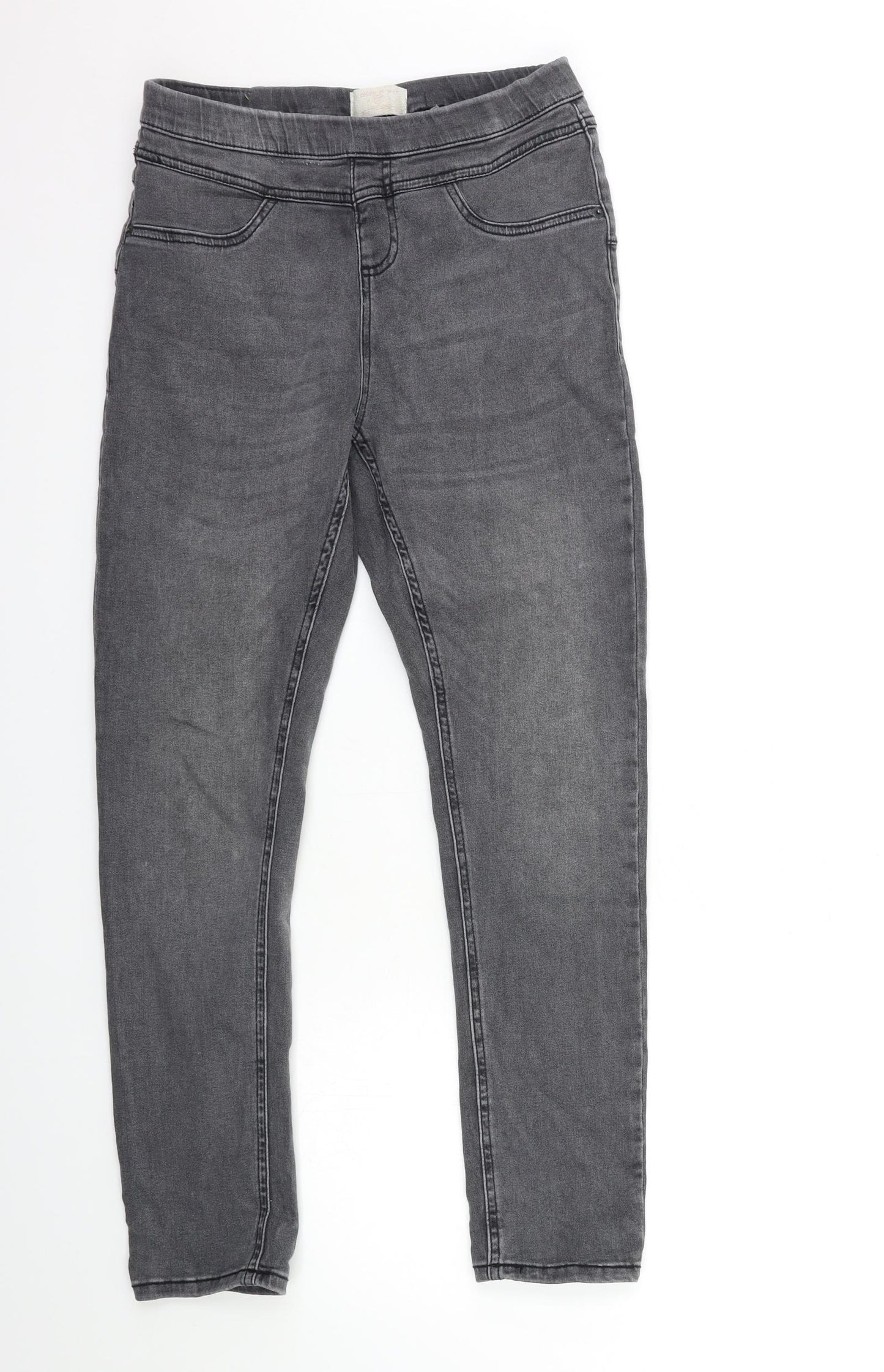 Preworn Womens Grey  Denim Jegging Jeans Size 26 in L29 in