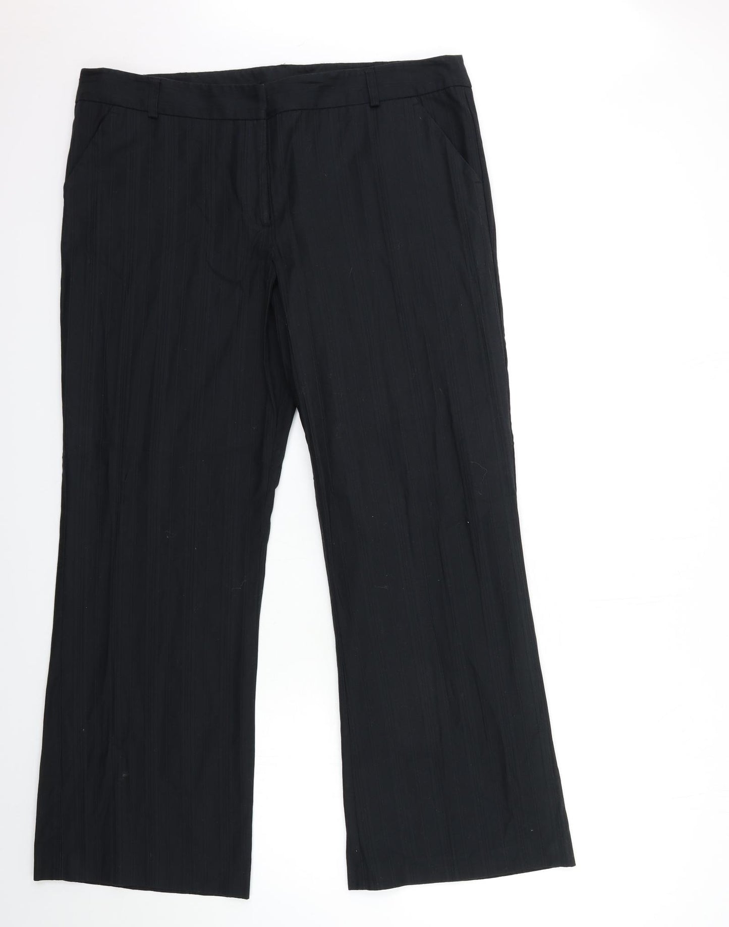 BHS Womens Black   Trousers  Size 18 L31 in