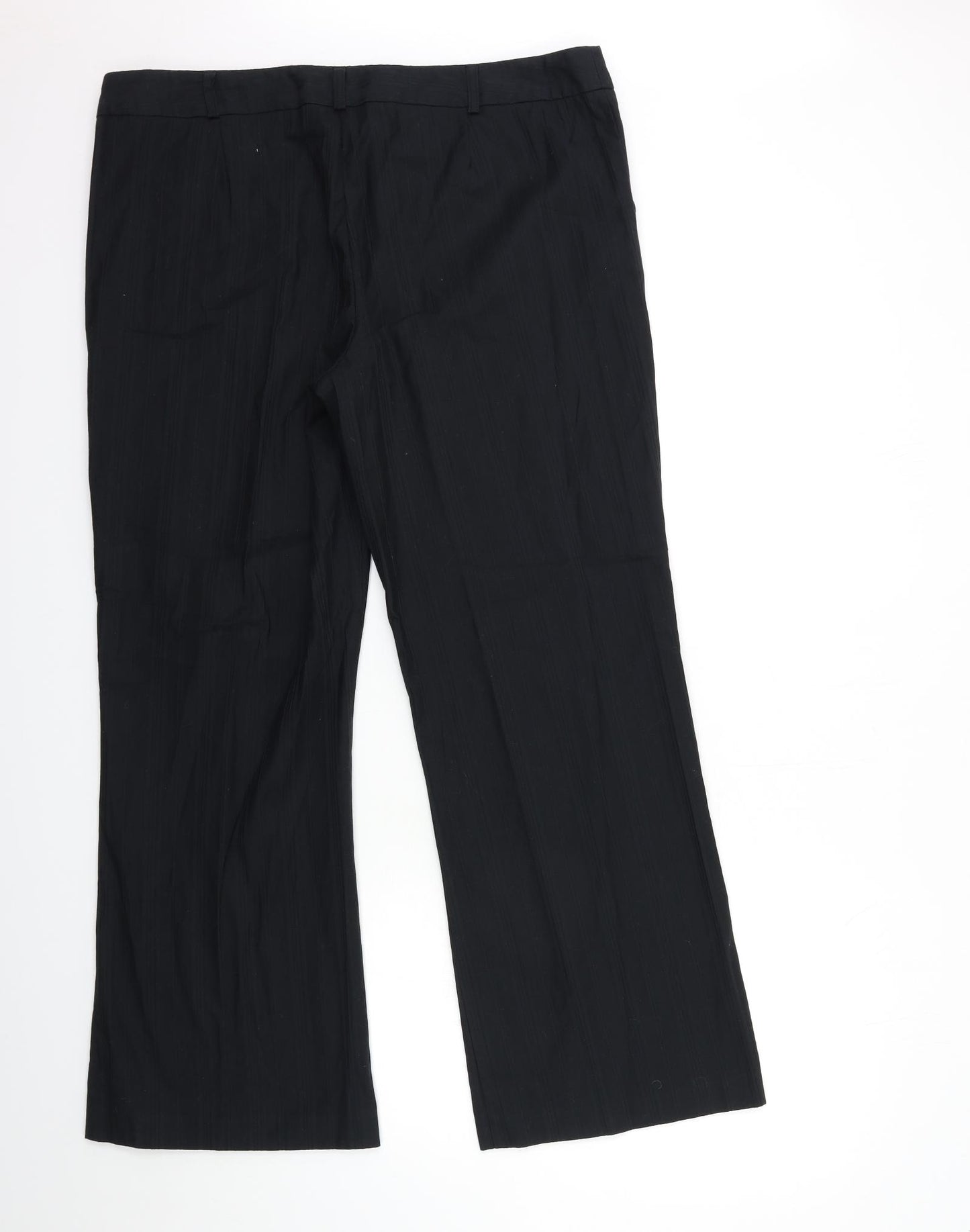 BHS Womens Black   Trousers  Size 18 L31 in