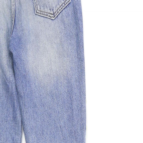 H&M Womens Blue  Denim Straight Jeans Size 6 L29 in