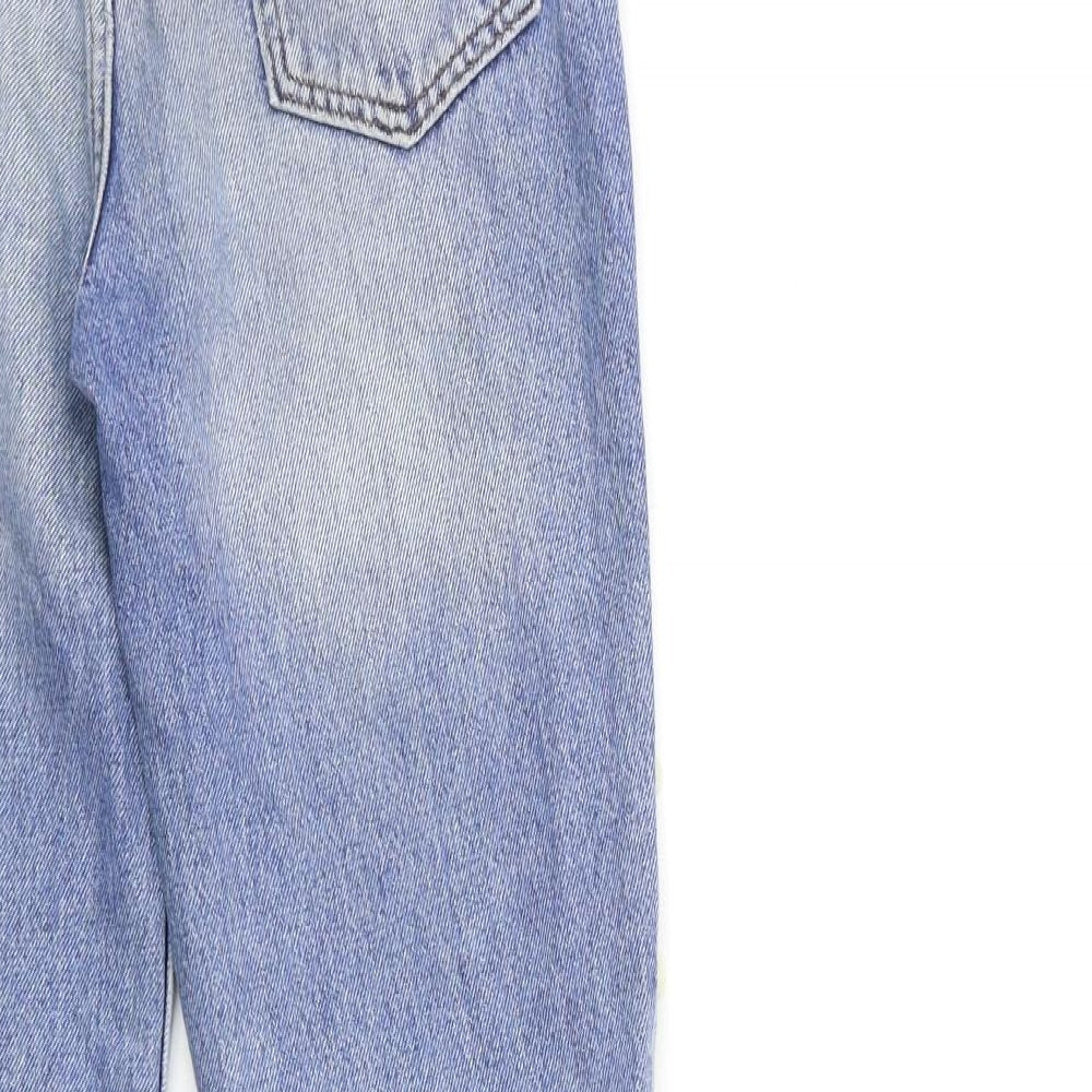 H&M Womens Blue  Denim Straight Jeans Size 6 L29 in