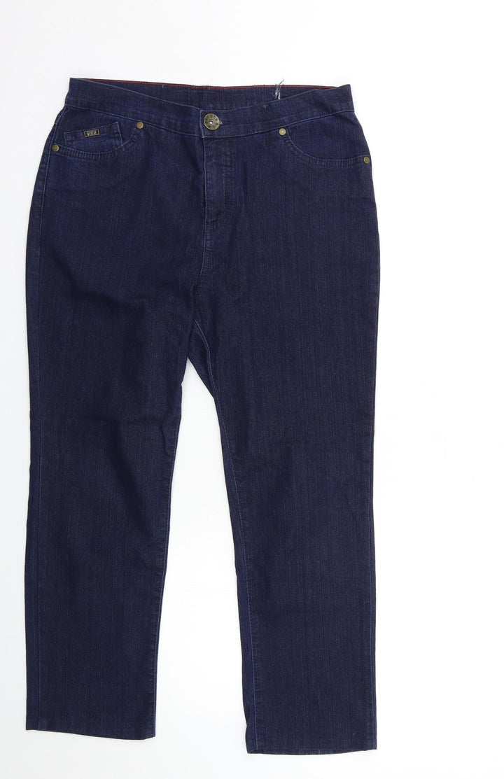 Preworn Womens Blue Denim Straight Jeans Size 30 in L25 in