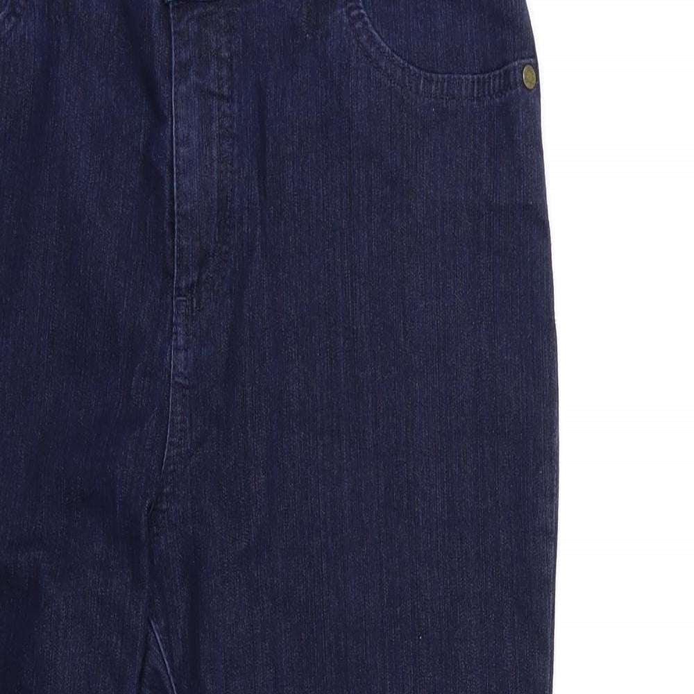 Preworn Womens Blue  Denim Straight Jeans Size 30 in L25 in