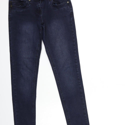 Denim 24/7 Womens Blue  Denim Skinny Jeans Size 10 L29 in