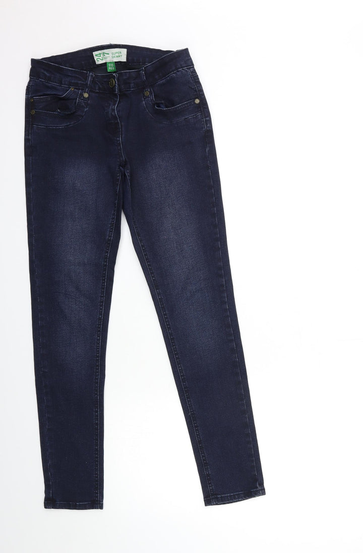 Denim 24/7 Womens Blue Denim Skinny Jeans Size 10 L29 in