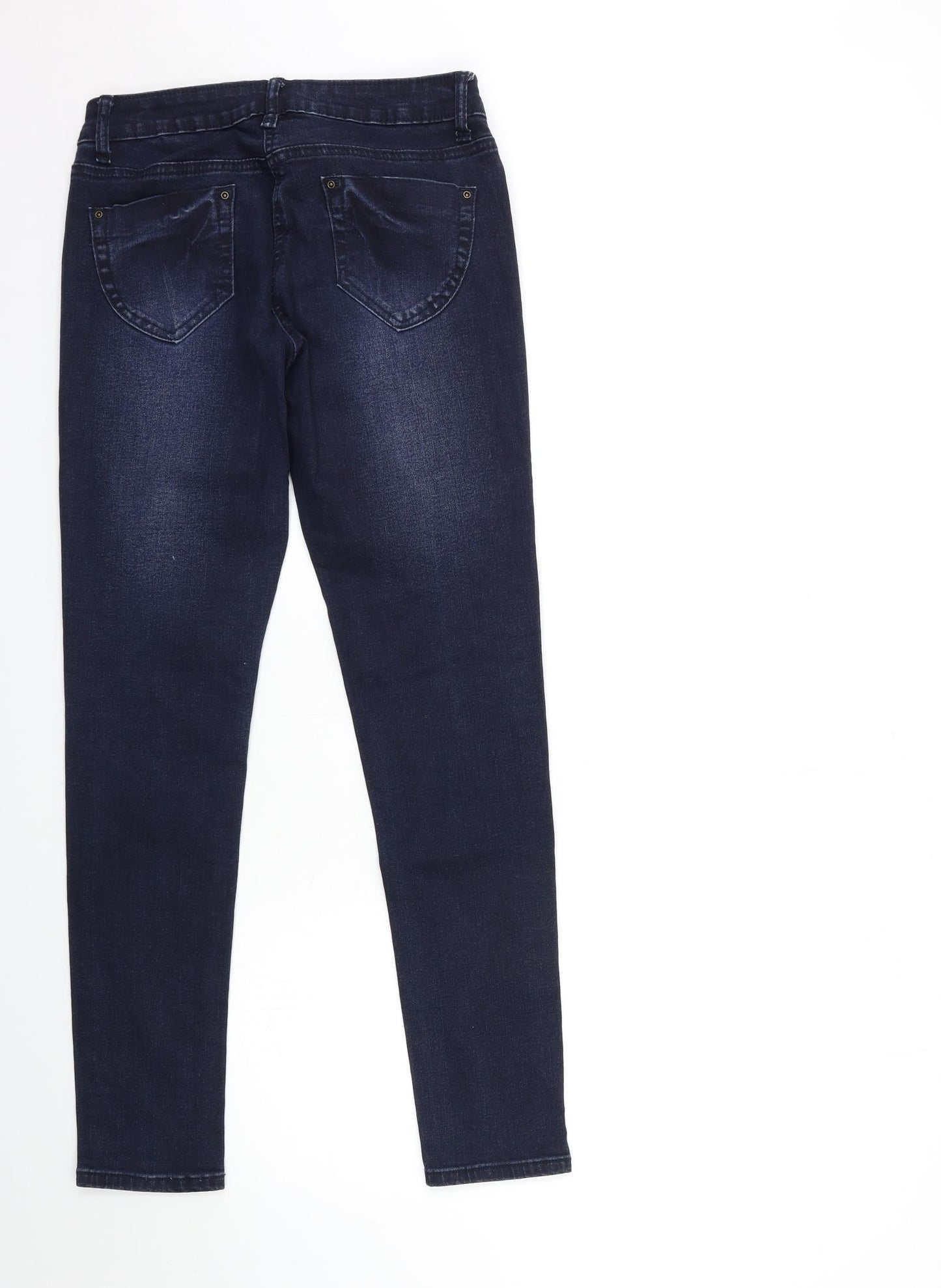 Denim 24/7 Womens Blue  Denim Skinny Jeans Size 10 L29 in