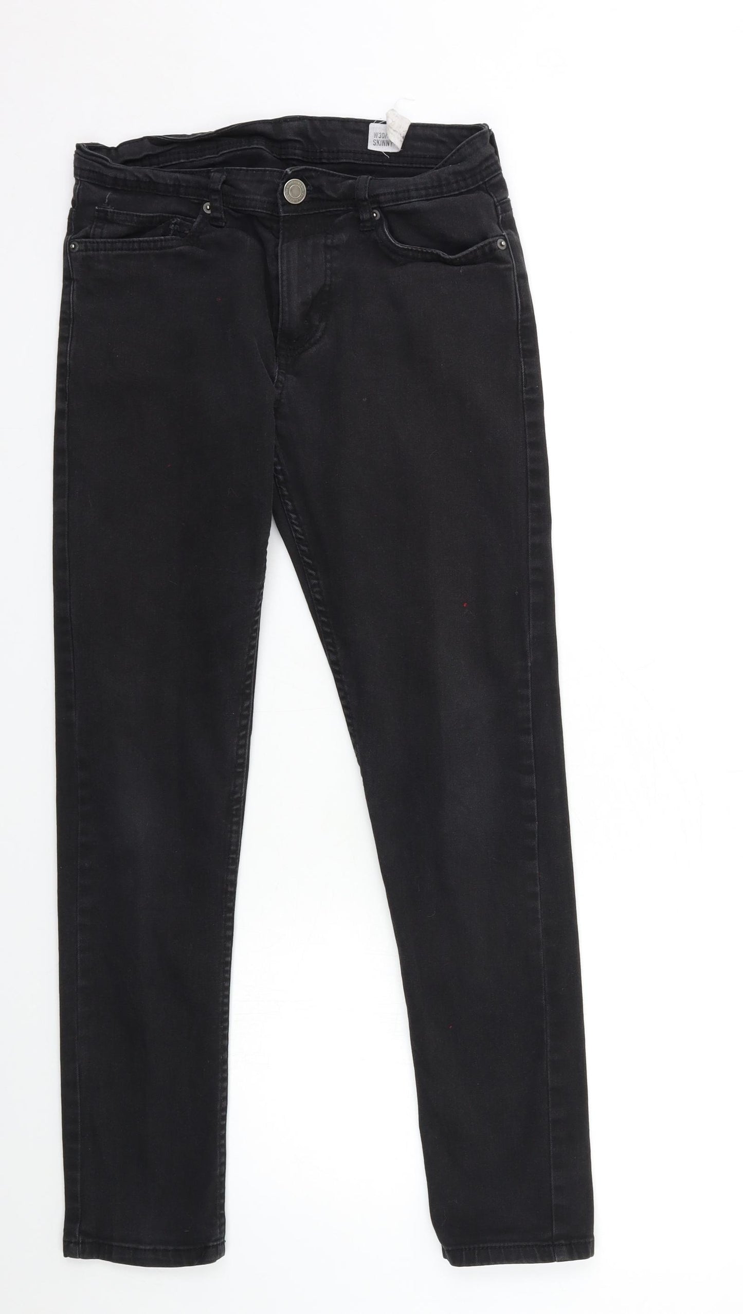 Denim & Co. Womens Black  Denim Skinny Jeans Size 30 in L32 in