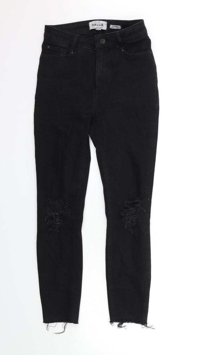 New Look Womens Black  Denim Skinny Jeans Size 8 L25 in