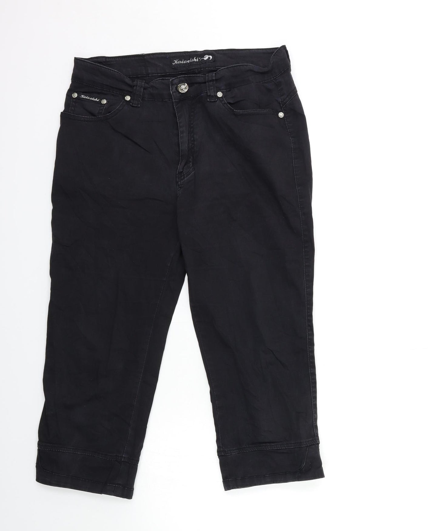 KAIUEISHI Womens Black   Cargo Trousers Size 33 in L22.5 in