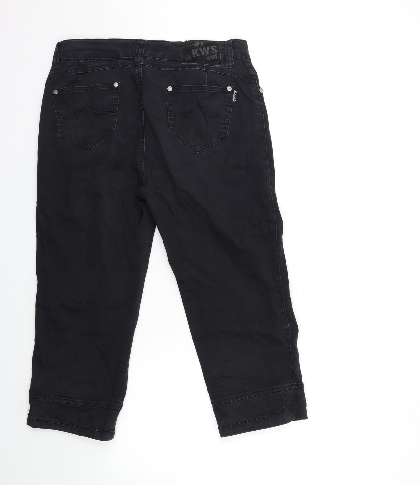 KAIUEISHI Womens Black   Cargo Trousers Size 33 in L22.5 in