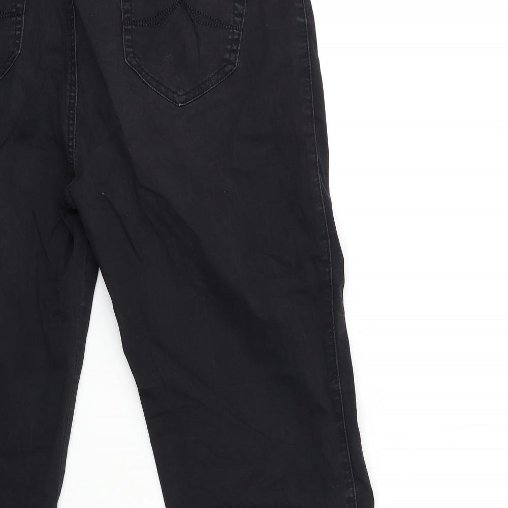 KAIUEISHI Womens Black   Cargo Trousers Size 33 in L22.5 in