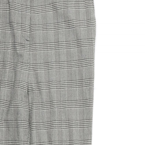 TU Womens Grey Check  Trousers  Size 14 L28 in