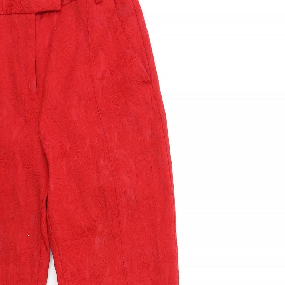 Topshop Womens Red   Trousers  Size 8 L27 in