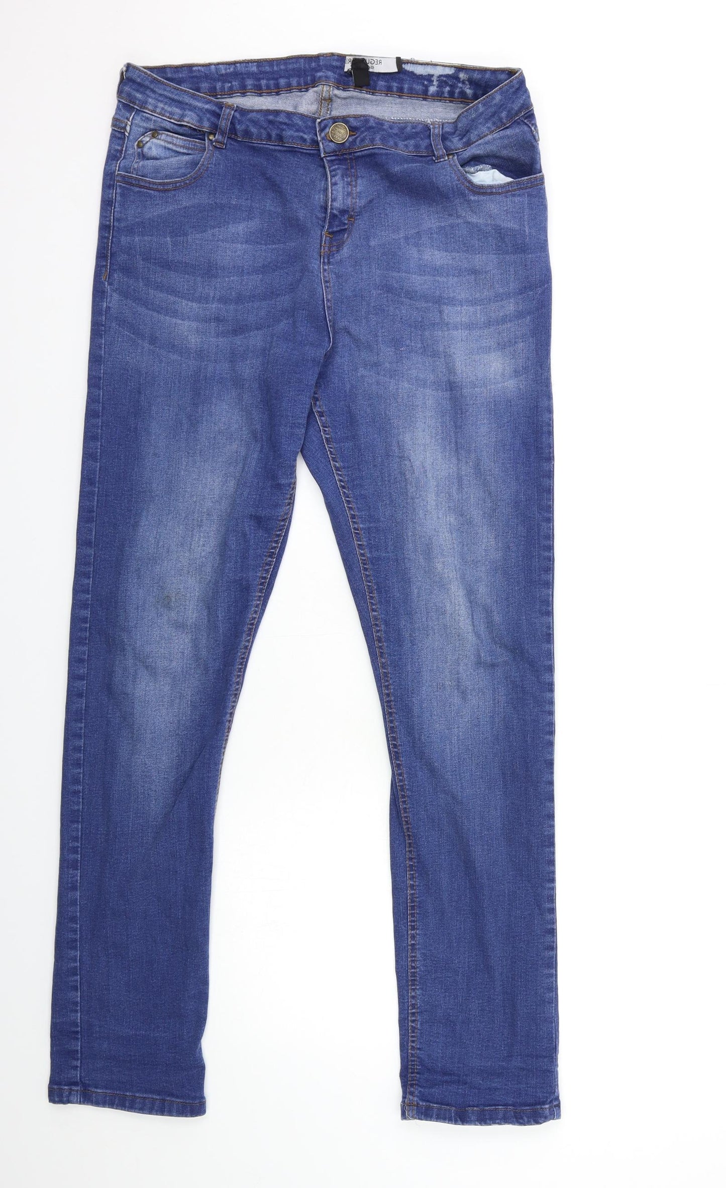 Select Womens Blue  Denim Straight Jeans Size 16 L31 in