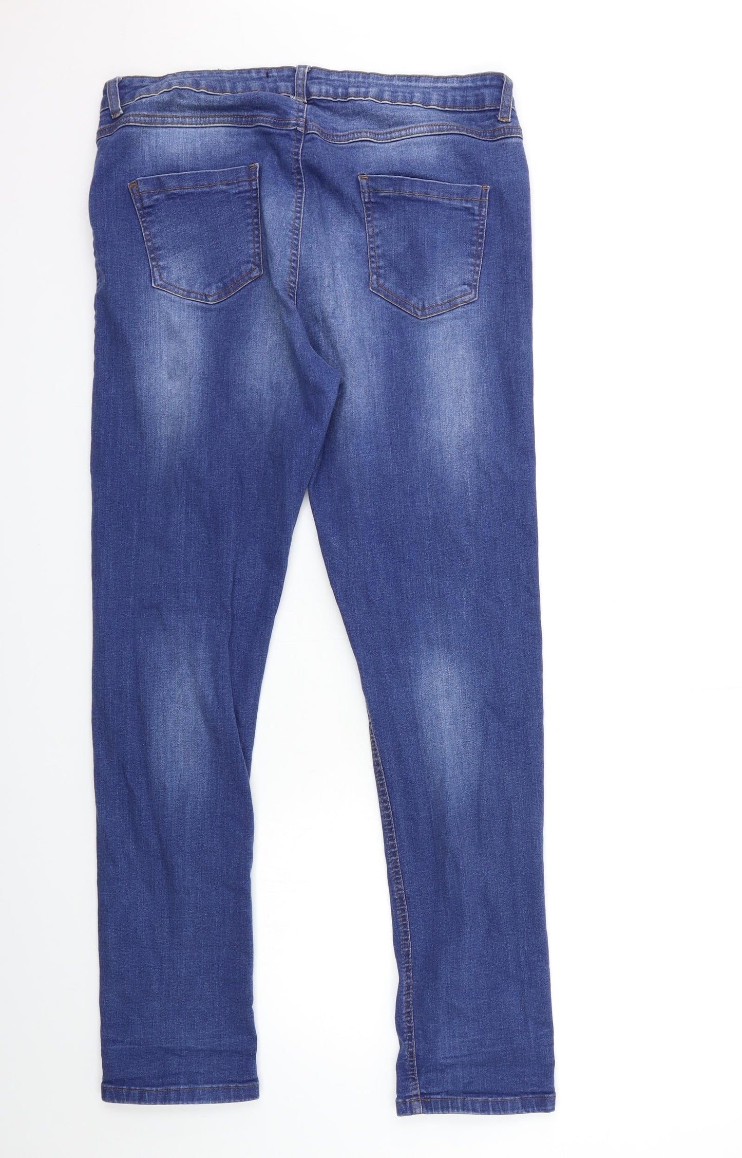 Select Womens Blue  Denim Straight Jeans Size 16 L31 in