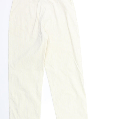 Preworn Womens White Striped  Trousers  Size 42 in L27 in
