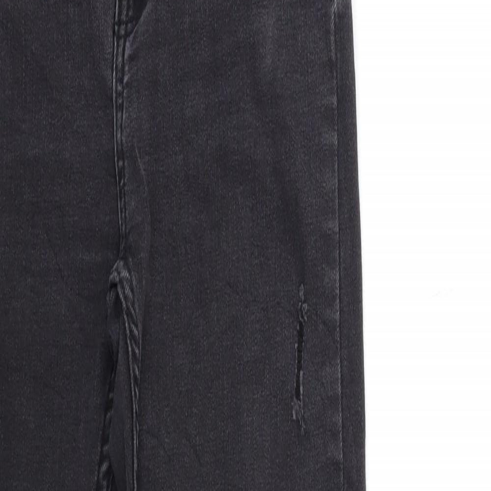Denim & Co. Womens Black  Denim Skinny Jeans Size 8 L27 in