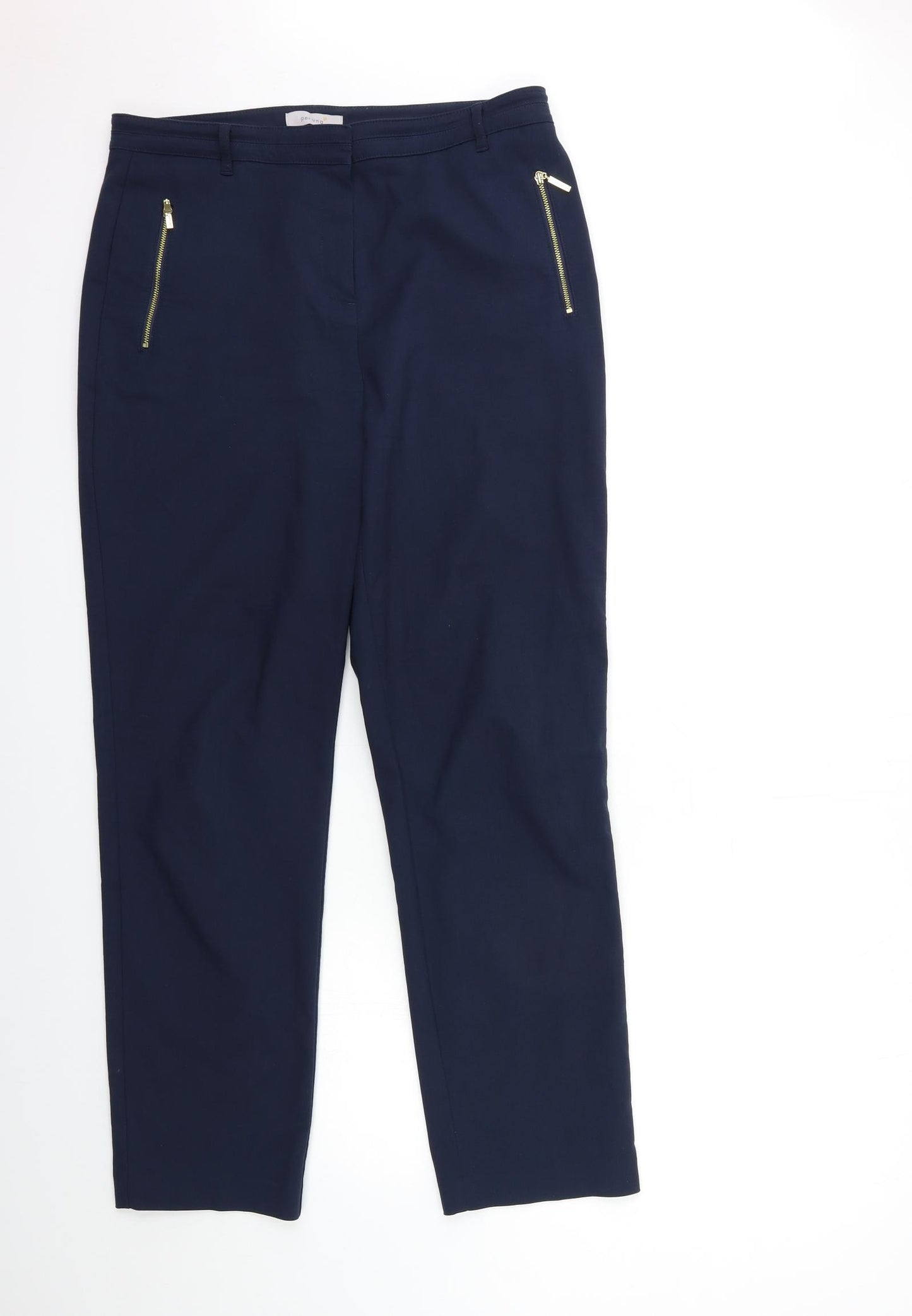 Per Una Womens Blue   Trousers  Size 14 L31 in