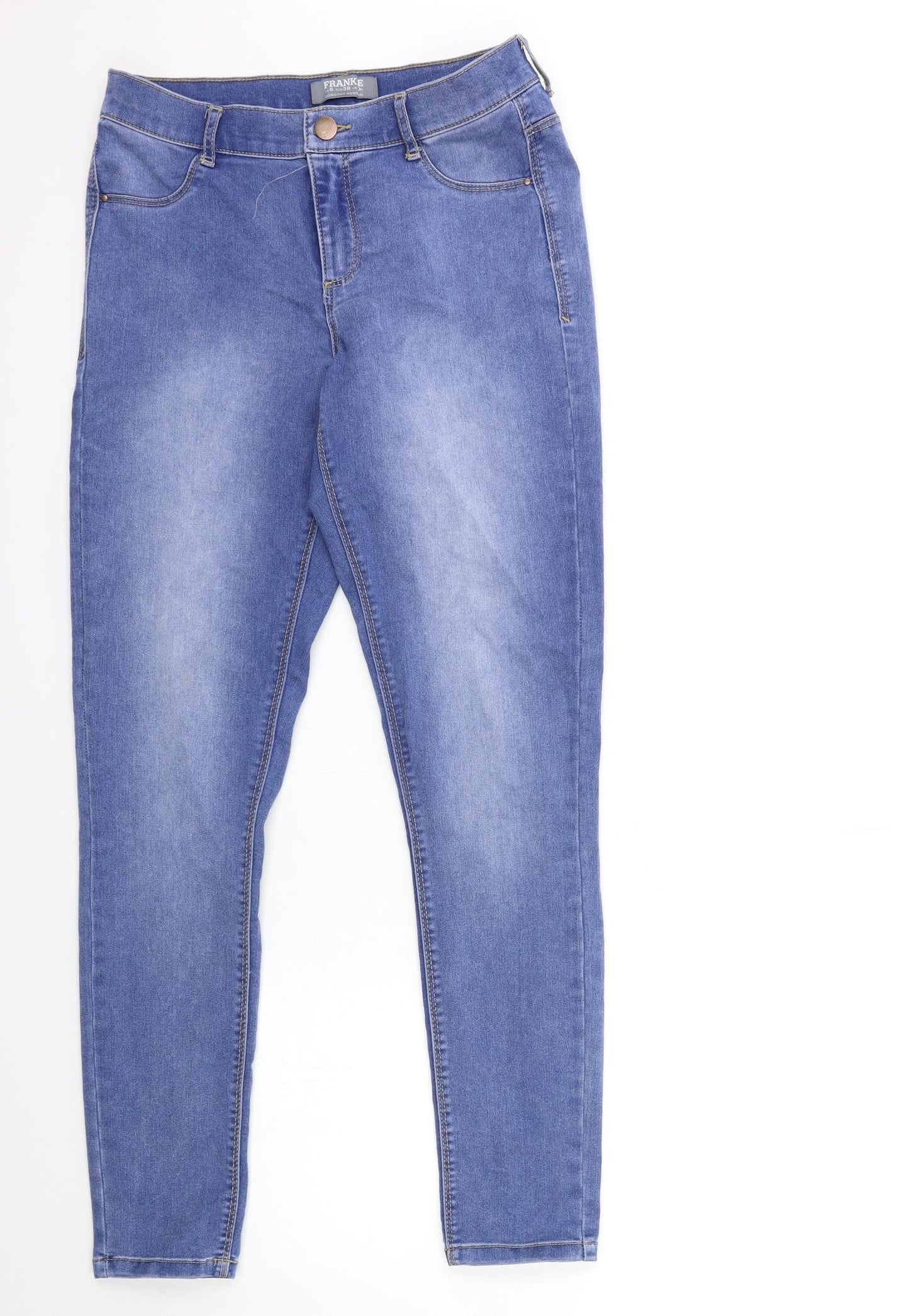 Dorothy Perkins Womens Blue  Denim Skinny Jeans Size 10 L31 in