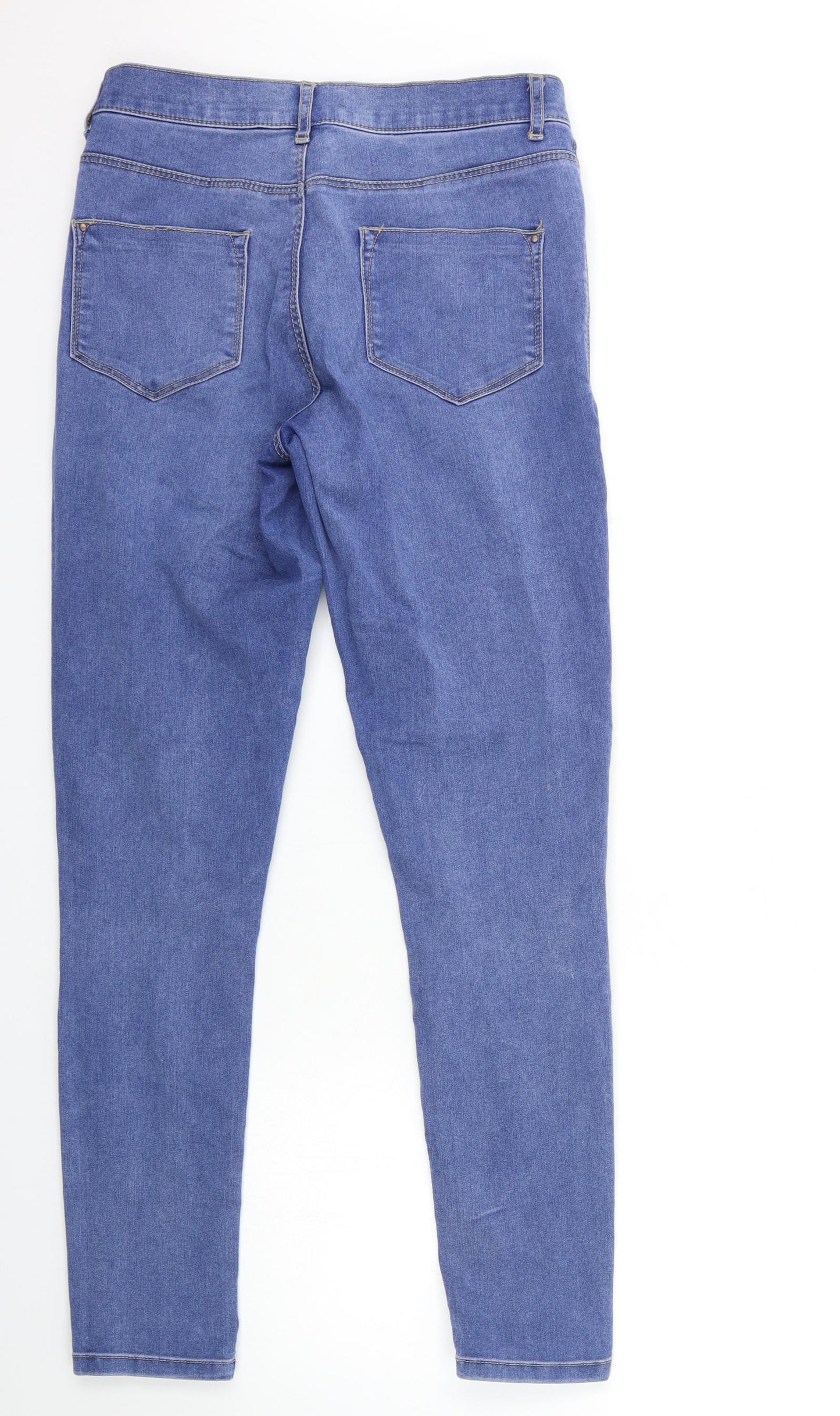Dorothy Perkins Womens Blue  Denim Skinny Jeans Size 10 L31 in