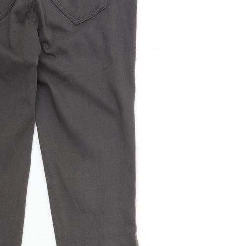Denim & Co. Womens Grey   Trousers  Size 10 L31 in