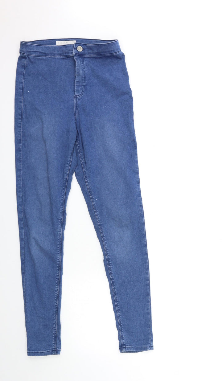 Topshop Womens Blue Denim Skinny Jeans Size 30 in L34 in