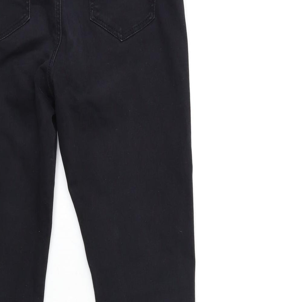 Denim & Co. Womens Black  Denim Skinny Jeans Size 12 L28 in