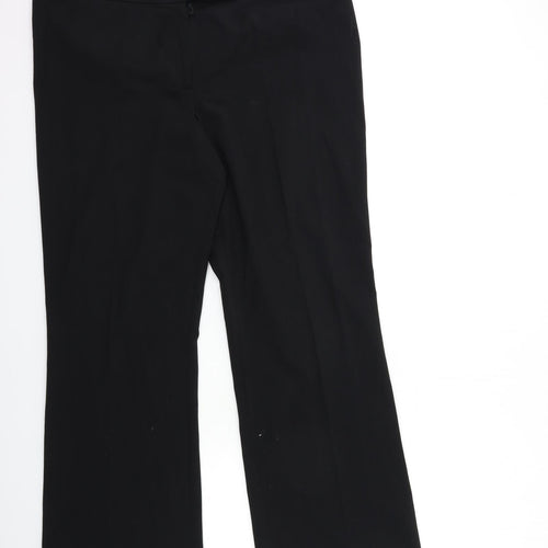 AMARANTO Womens Black   Trousers  Size 16 L29 in