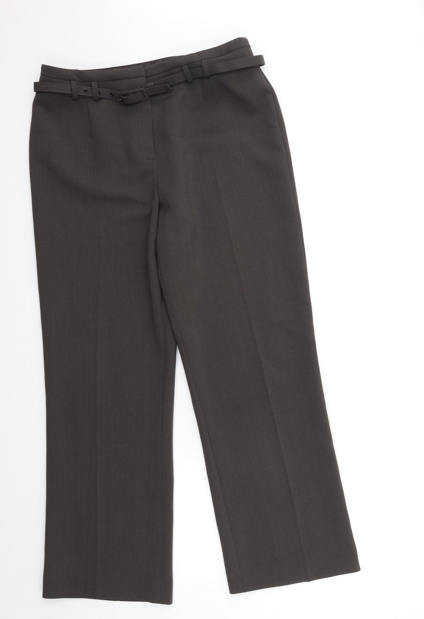 MINUET Womens Grey   Trousers  Size 14 L30 in