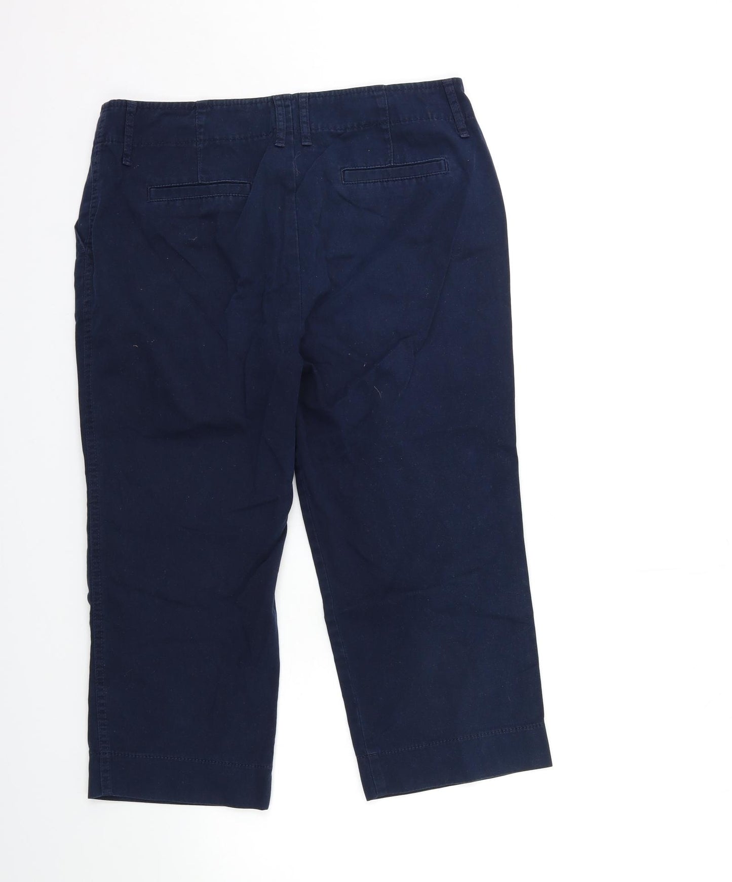 Marks and Spencer Womens Blue   Cropped Trousers Size 12 L22 in