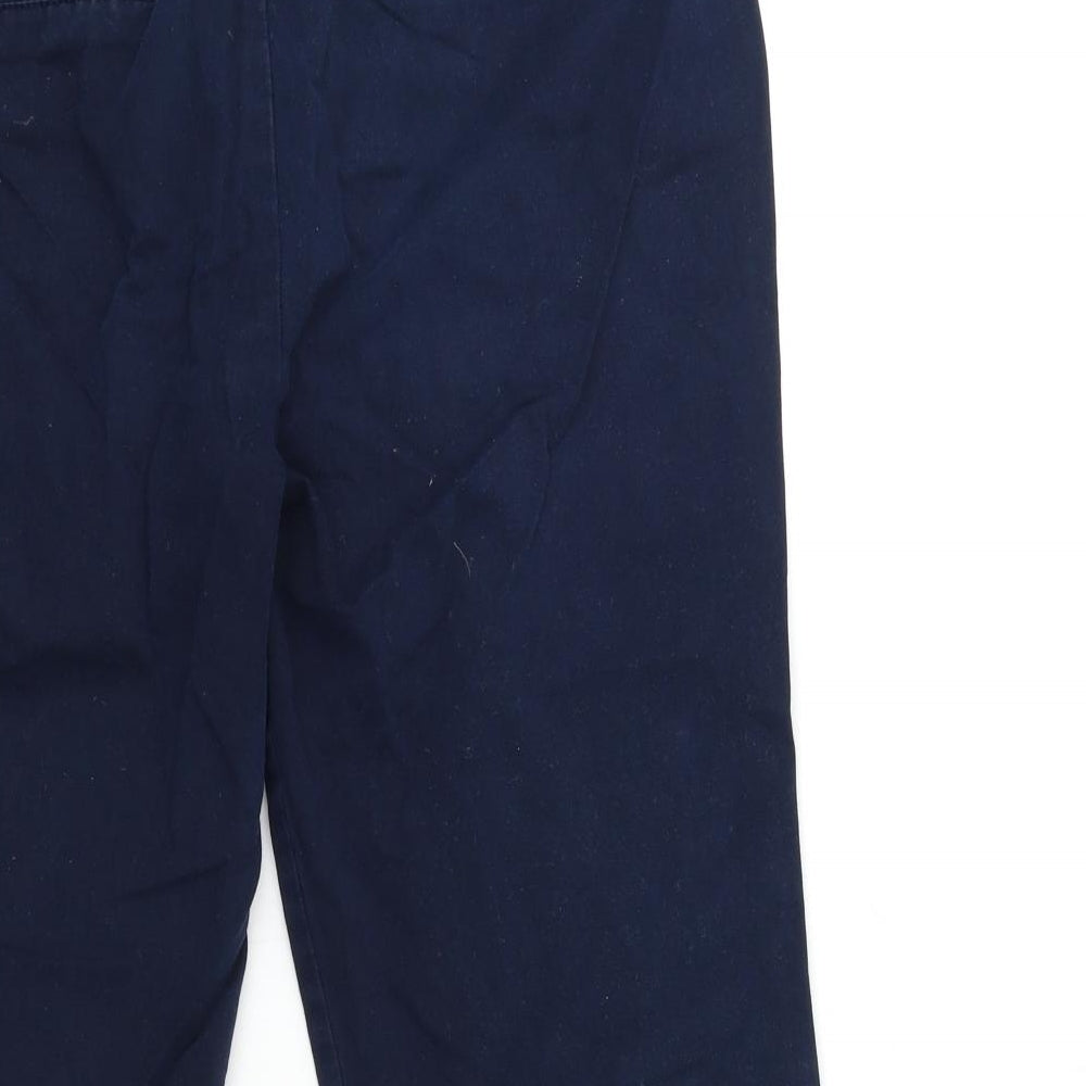 Marks and Spencer Womens Blue   Cropped Trousers Size 12 L22 in