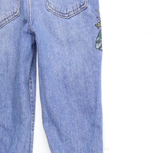Denim & Co. Womens Blue  Denim Straight Jeans Size 6 L27 in