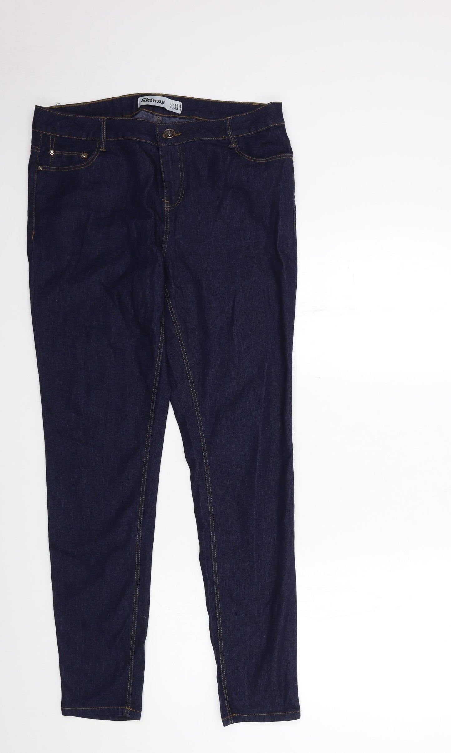 New Look Womens Blue  Denim Skinny Jeans Size 10 L31 in