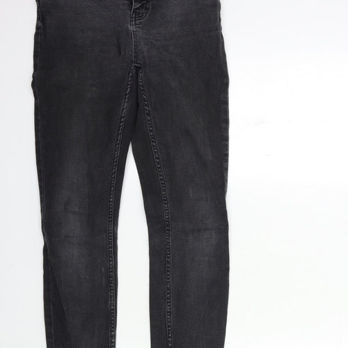 New Look Womens Grey  Denim Skinny Jeans Size 10 L23 in