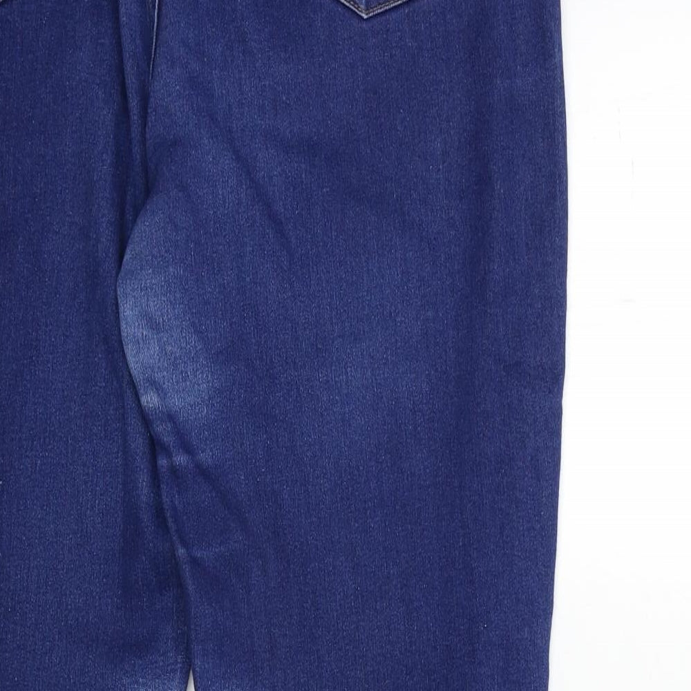 Papaya Womens Blue  Denim Straight Jeans Size 16 L27 in