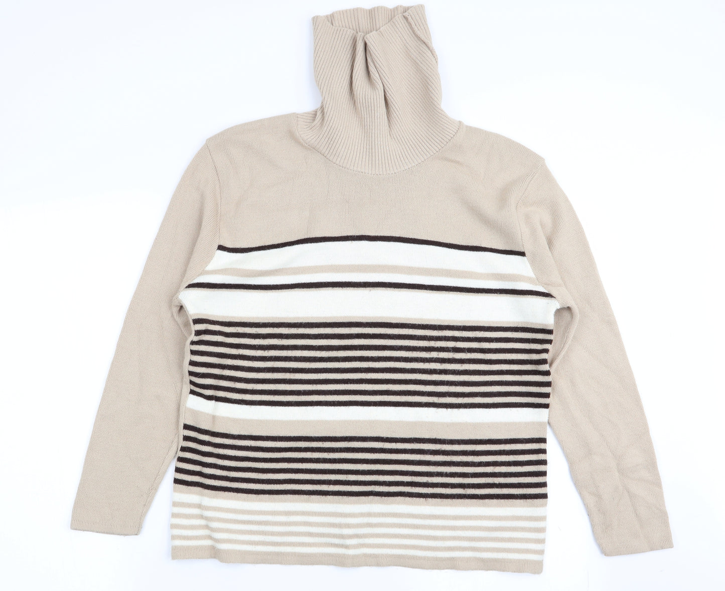 pure and natural Womens Multicoloured Striped  Pullover Jumper Size 10