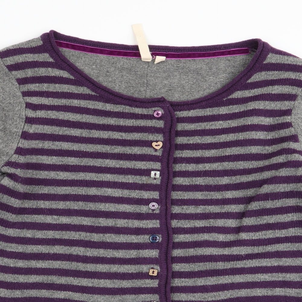 White Stuff Womens Multicoloured Striped  Cardigan Jumper Size 10